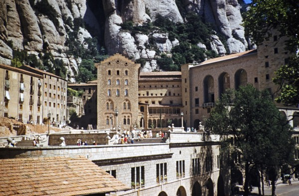 Santa Maria de Montserrat Abbey, Montserrat, Catalonia, Spain, 1958, North America