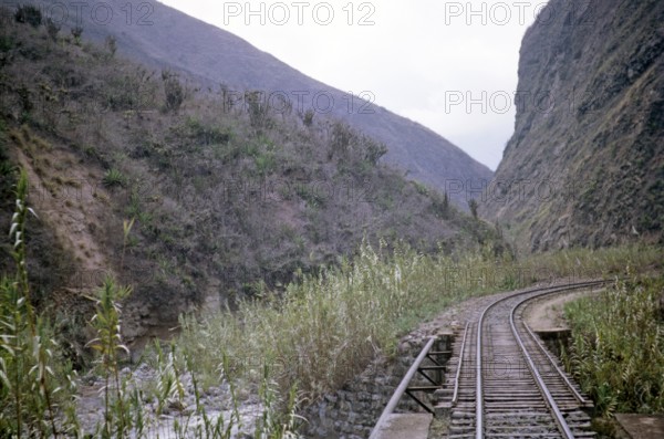 Railway line from Guayaquil to Riobamba, Ecuador, South America, 1962, South America