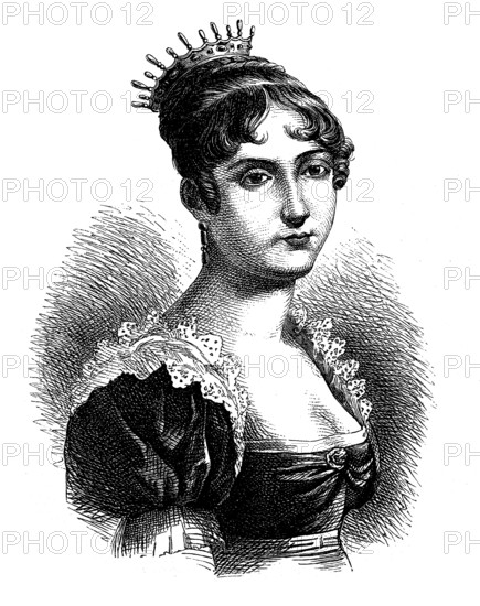 Hortense Eugenie Cecile de Beauharnais, 10 April 1783, 5 October 1837, was Queen of Holland and