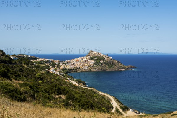Picturesque town by the sea, Castelsardo, Sardinia, Italy, Europe