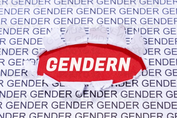 Gendering as a symbol for gender-appropriate language Communication concept in