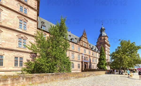 Johannisburg Castle in Aschaffenburg, Bavaria, Germany, Europe