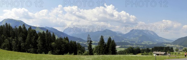 View of Kössen, Tyrol, Austria, Europe