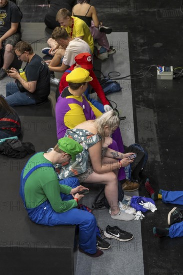 Gamescom, the world's largest trade fair for video and computer games, game character actors, Super