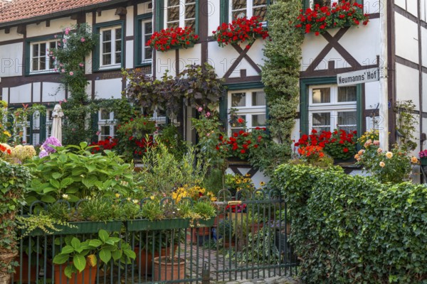Old village of Westerholt, listed district of Herten Westerholt, over 60 old, well-renovated