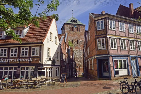 Europe, Germany, Lower Saxony, Stade, Hamburg metropolitan region, Hanseatic city, Alststadt, View