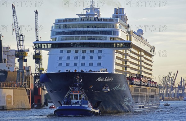 Germany, Hamburg, harbour, cruise ship, Mein Schiff 6, Europe