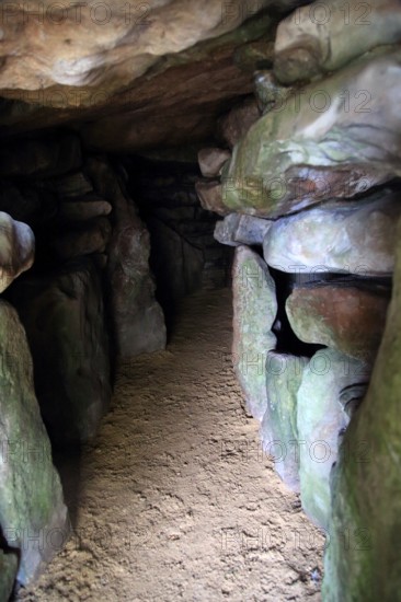 West Kennet neolithic long barrow chambered tomb, Wiltshire, England, UK