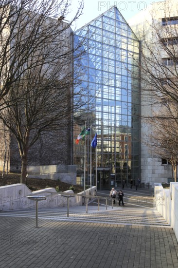 Modern architecture of Dublin City Council Civic Offices building, Dublin, Ireland, Republic of