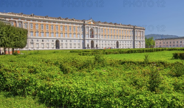 Southern front of the Royal Palace Palazzo Reale, Italian Versailles, Caserta, Campania, Italy,