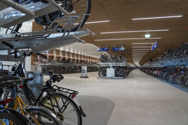 New bicycle car park at Amsterdam Central Station, IJboulevard, space for around 4000 bicycles,