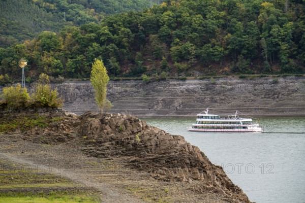The Edersee, near Waldeck, the third largest reservoir in Germany, currently has only just under