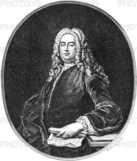 George Frideric Handel (1685-1759) with later English citizenship George Frideric Handel, portrait,