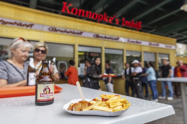 Konnopke's snack bar is cult. Konnopke's in Prenzlauer Berg. It was the first snack bar in East