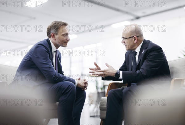 Christian Lindner (FDP), Federal Minister of Finance, meets Mehmet Simsek, Minister of Finance of