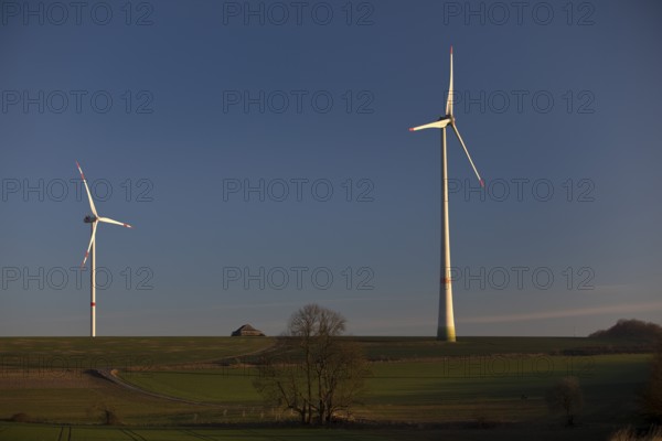 Wind turbines, wind farm, Bad Wünnenberg, Paderborn plateau, North Rhine-Westphalia, Germany,