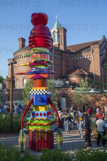 Detroit, Michigan, The opening of the new Shepherd art gallery, a project of the Library Street
