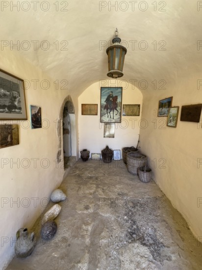 Small entrance hall Corridor of historic monastery defence tower Defence tower Xopatera Tower Tower