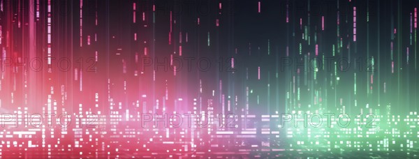 Abstract animation of binary code cascading down like digital rain, representing data insights,