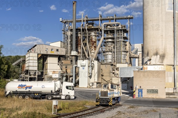 Kalkwerk Schaefer Kalk, plant for the production of lime, production plant at the quarry,