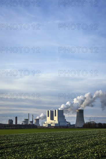 Grevenbroich, North Rhine-Westphalia, Germany, RWE Power AG Neurath power plant, lignite-fired