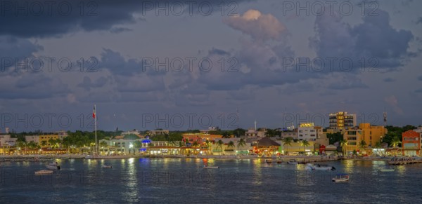 Cozumel night Quintana Roo Mexico