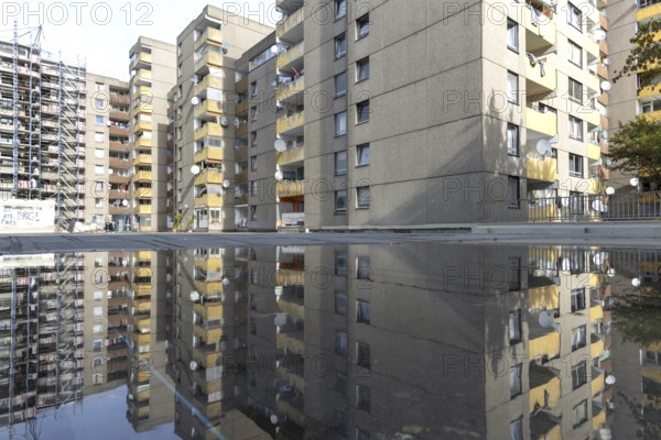 Renovation of numerous rental flats after several apartment buildings fell into disrepair due to