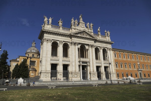 Main façade of the Lateran Basilica, Basilica San Giovanni in Laterano, Cathedral of the Diocese of