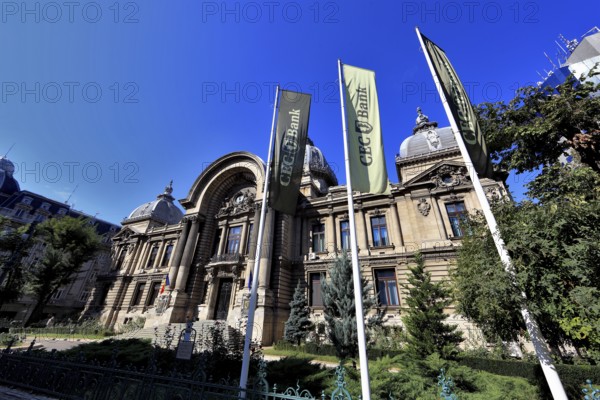 In the centre, office building, bank building, historical building of the CEC Bank, Saving Bank