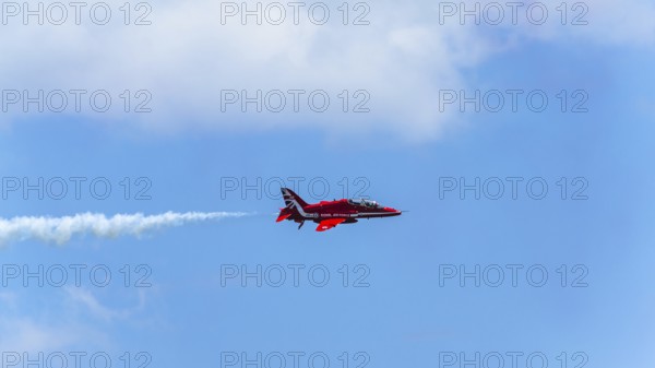 Red Arrows, Royal Air Force Aerobatic Team, Airshow 2024, Teignmouth, Devon, England, United