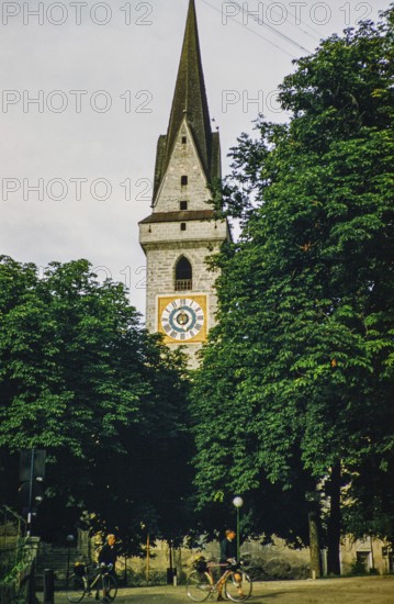 Ursuline Church, town of Bruneck or Brunico, South Tyrol, Northern Italy, Europe 1950s
