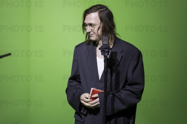 Lars Eidinger reads Hauspostille by Bertolt Brecht at Berlin's Friedrichstadtpalast on 20 January