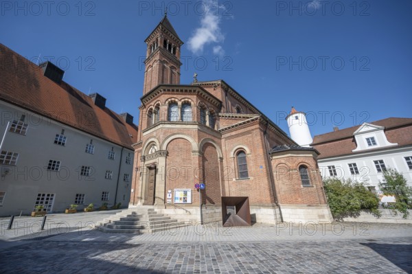 Evangelical Lutheran Church of the Redeemer, consecrated in 1887, Residenzplatz 17, Eichstätt,