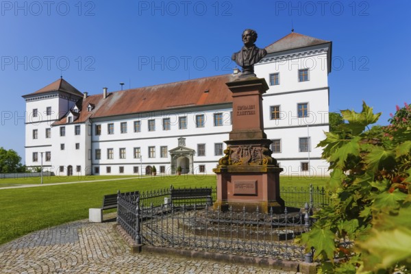 Monument in honour of Conradin Kreutzer, musician, conductor and composer, bust of Hans Baur,