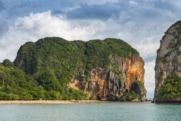 Island landscape near Krabi, stormy sky, thunderstorm, cloudy, weather, sky, storm clouds, nature,