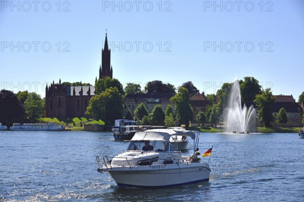 Europe, Germany, Mecklenburg-Western Pomerania, island town Malchow, view to the cultural centre