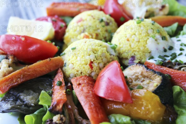 Kuskus (couscous), vegan African dish