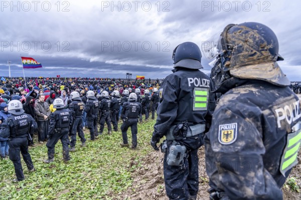 Violent clashes between thousands of demonstrators and the police, after a demonstration against