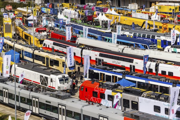 InnoTrans 2024. international trade fair for railway and transport technology. Open-air site with