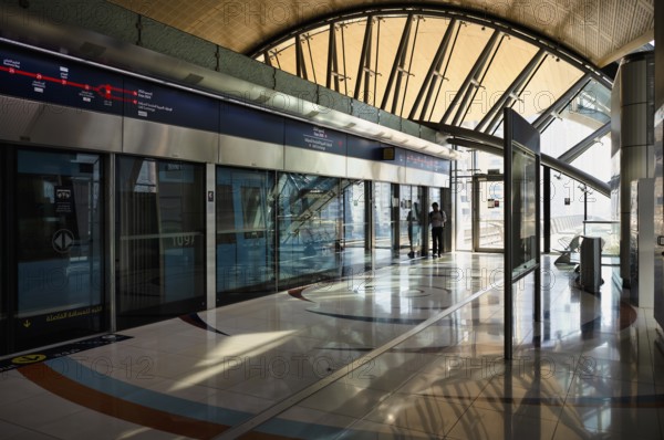 Interior, Emirates Towers Station, railway station, Dubai Metro, RTA, Dubai Creek, traffic, Dubai,