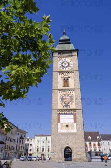 City tower, Enns, Mühlviertel, Upper Austria, Austria, Europe
