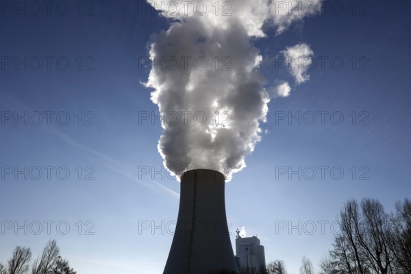 Cooling tower of KNG, Kraftwerks- und Netzgesellschaft mbH. The coal-fired power plant generates