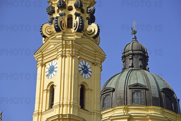Europe, Germany, Bavaria, Munich, Odeonsplatz, Theatine Church, St Cajetan, founder of the Theatine