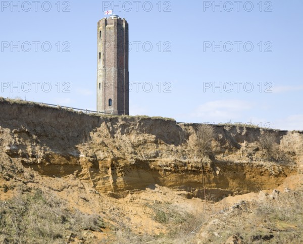 Naze tower built in 1720 as a navigational mark, Walton on the Naze, Essex, England, United