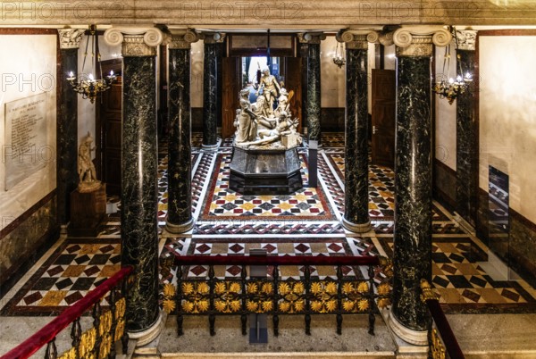 Sculpture on the occasion of the cutting of the Suez Isthmus by Pietro Magni, 1863, Teppenhaus,
