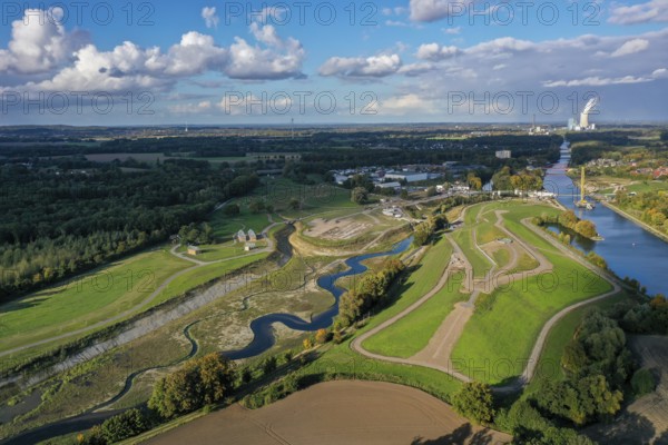 Recklinghausen, Castrop-Rauxel, North Rhine-Westphalia, Germany, EMSCHERLAND construction project,