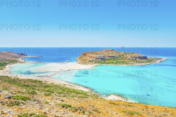 Balos bay, Gramvousa Peninsula, Chania, Crete, Greece, Europe
