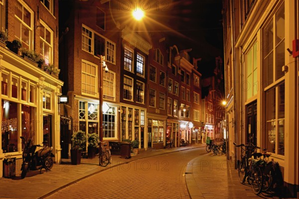 Zeedijk popular street with many restaurants, historic city centre, near red light district,