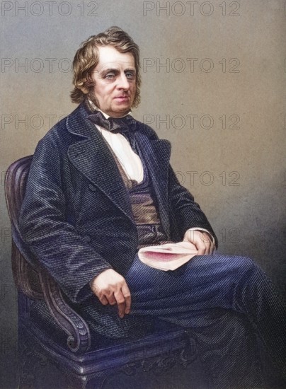 John Arthur Roebuck, 1801-1879, British politician. Painted by DJ Pound after a photograph by