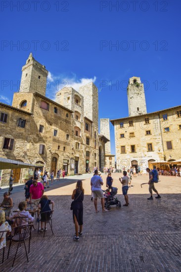 Gender towers in San Gimignano, Tuscany, Italy, Europe